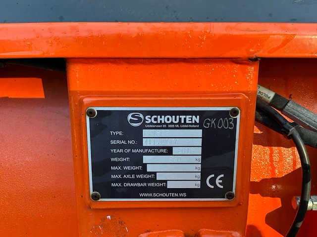 2016 schouten phoenix px1802 blad / groen veegmachine - afbeelding 1 van  16