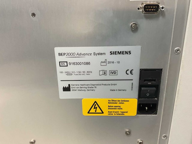 2016 siemens bep 2000 advance-systeem diverse laboratoriumapparatuur - afbeelding 13 van  13