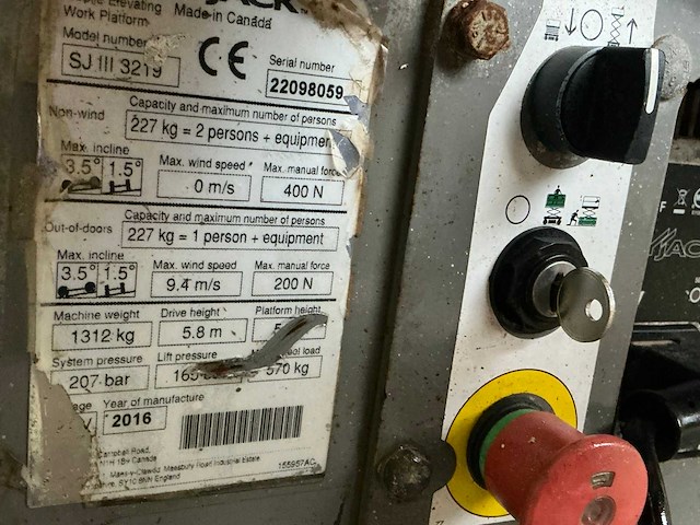 2016 skyjack sjiii3219 hoogwerker - afbeelding 4 van  12