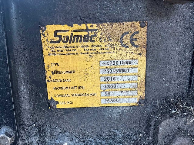 2016 solmec exp5015ww elektrische overslag bandenkraan met sorteergrijper - afbeelding 24 van  30