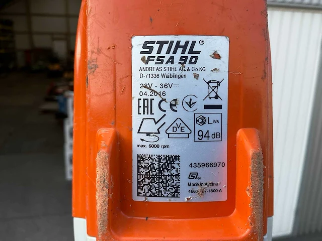 2016 stihl fsa 90 bosmaaier - afbeelding 7 van  7