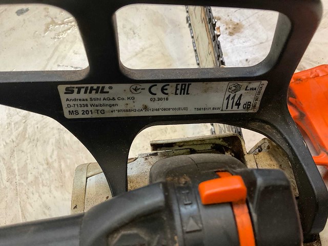 2016 stihl ms 201 tc kettingzaag - afbeelding 3 van  3