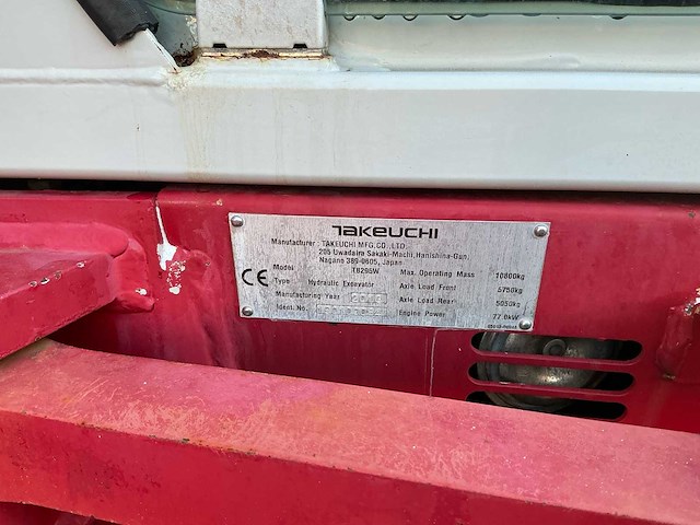 2016 takeuchi tb295w midigraafmachine - afbeelding 26 van  27