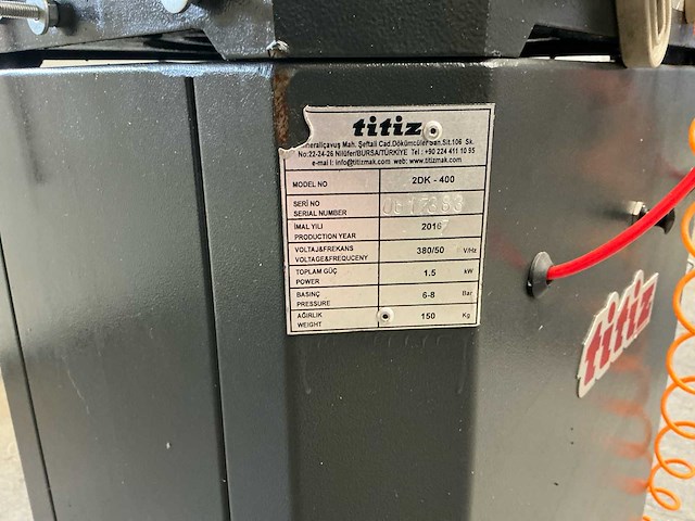 2016 titiz 2dk - 400 afkortcirkelzaagmachine - afbeelding 5 van  6
