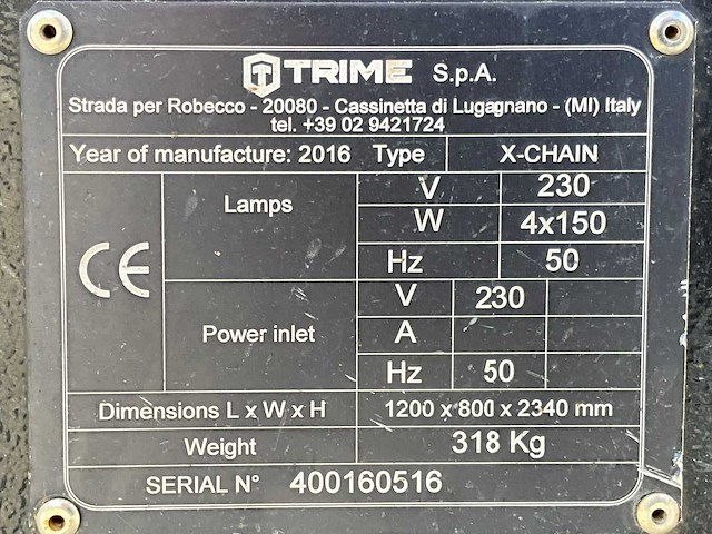 2016 trime x-chain stationaire lichtmast - afbeelding 3 van  4