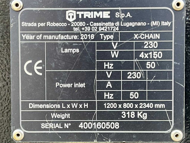 2016 trime x-chain stationaire lichtmast - afbeelding 9 van  17