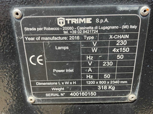 2016 trime x-chain stationaire lichtmast - afbeelding 10 van  18