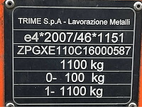 2016 trime x-eco a0122 lichtmast aanhangwagen - afbeelding 19 van  26