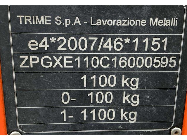 2016 trime x-ecok2 lichtmast aanhangwagen - afbeelding 24 van  30