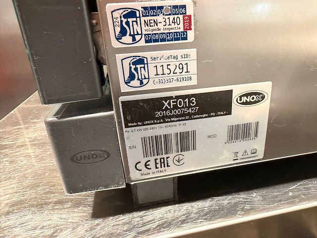 2016 unox xf013 oven - afbeelding 4 van  4