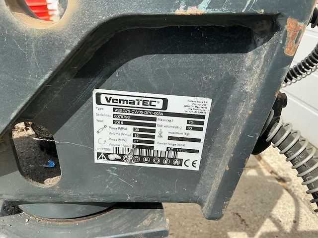 2016 vematec vssg75-cw05-dpc-003a sorteergrijper - afbeelding 6 van  6