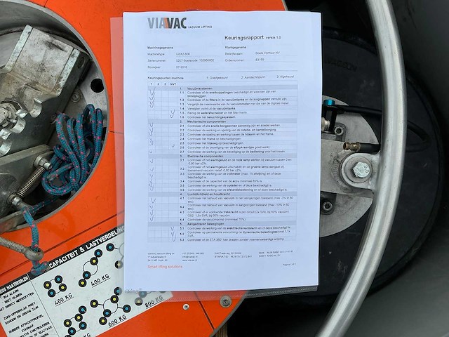 2016 viavac gbx2800 vacuümheffer - afbeelding 2 van  11