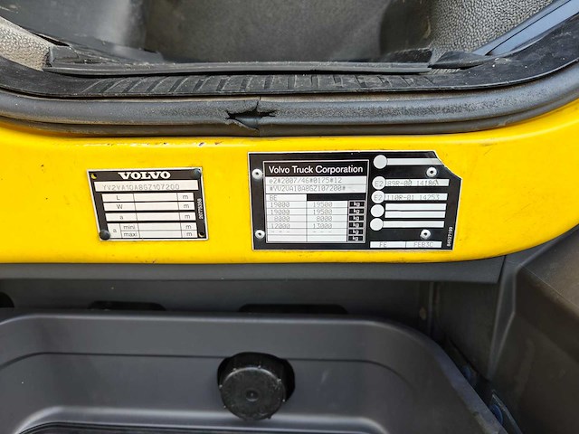 2016 volvo fe320 oprijwagen met autolaadkraan - afbeelding 13 van  43