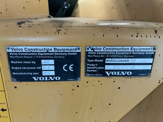 2016 volvo l30g shovel - afbeelding 25 van  31