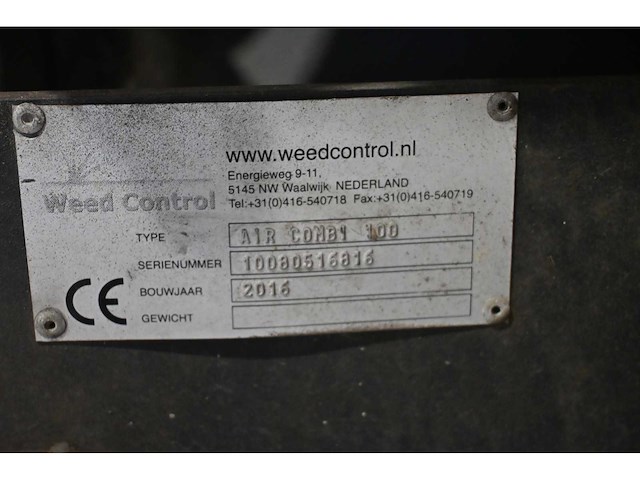 2016 weed control air combi 100 onkruid brander - afbeelding 4 van  9