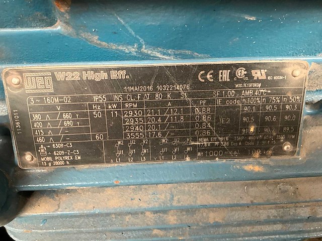 2016 weg 160m-02 elektromotor - afbeelding 2 van  2