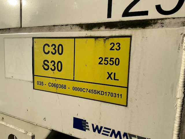2016 wemacon/cimc c745skdp4 129wissellaadbak - afbeelding 5 van  20