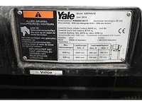 2016 yale erp50vm elektrische vorkheftruck - afbeelding 6 van  26