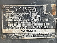 2016 yanmar sv08-1a(s) minigraafmachine - afbeelding 31 van  37