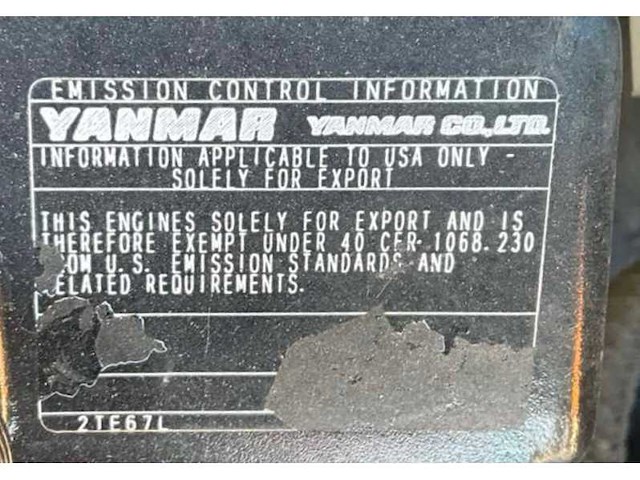 2016 yanmar sv08-1a(s) minigraafmachine - afbeelding 15 van  21