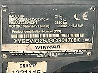 2016 yanmar vio25-4 mini graafmachine - afbeelding 36 van  41