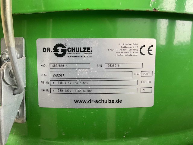 2017 - dr. schulze s55/550 a - industriële stofzuiger - afbeelding 7 van  16