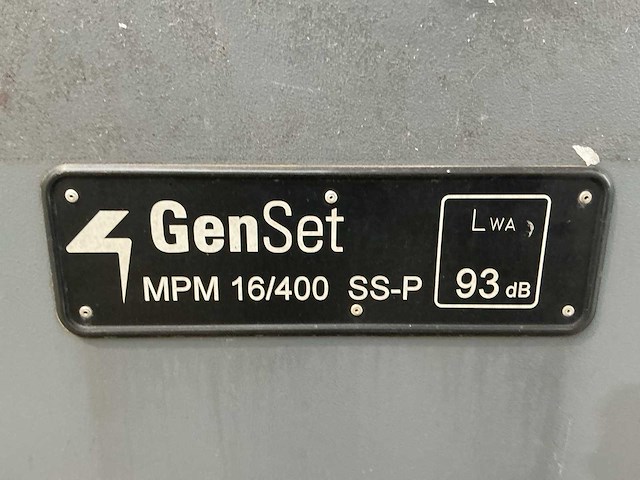 2017 - genset - 16-400 - stroomgenerator/noodstroom aggregaat - afbeelding 7 van  7
