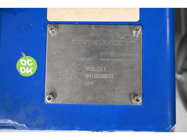 2017 - masévon - vcc - 20-delige afneembare glasbok transportwagen - trolley 1 - afbeelding 9 van  9