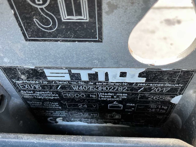 2017 - still - exu-16 - electric pallet trucks - afbeelding 7 van  7