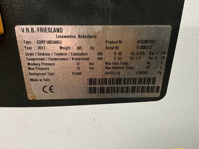 2017 airpress aps10d geluidgedempte schroefcompressor - afbeelding 6 van  12