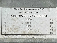2017 atec eb2 2-1 dubbelas aanhangwagen - afbeelding 11 van  19