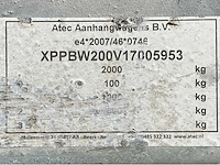 2017 atec eb2 2-1 dubbelas aanhangwagen - afbeelding 11 van  19