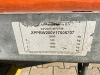 2017 atec eb2 2-1 dubbelas aanhangwagen - afbeelding 6 van  14