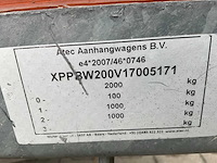 2017 atec eb2 2-1 dubbelas aanhangwagen - afbeelding 9 van  17