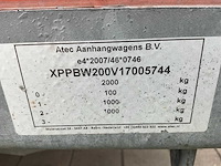 2017 atec eb2 2-1 dubbelas aanhangwagen - afbeelding 7 van  16