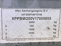 2017 atec eb2 2-1 dubbelas aanhangwagen - afbeelding 11 van  19