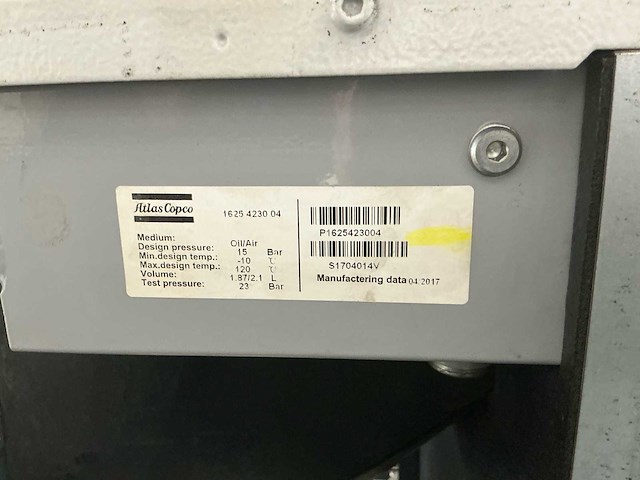 2017 atlas copco ga11vsd+ff schroefcompressor - afbeelding 5 van  27