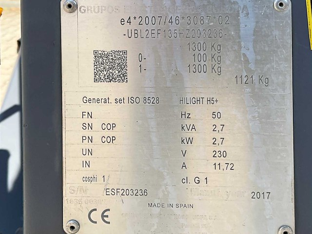 2017 atlas copco / grupos electrogenos hilight h5+ led lichtmast aanhangwagen - afbeelding 19 van  26