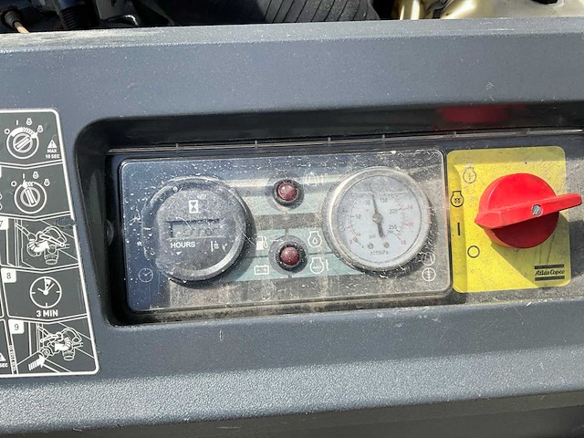 2017 atlas copco xas48g mobiele schroefcompressor - afbeelding 3 van  12