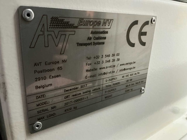2017 avt grt rescue towing vehicle bergingsvoertuig (tugger) - afbeelding 18 van  45
