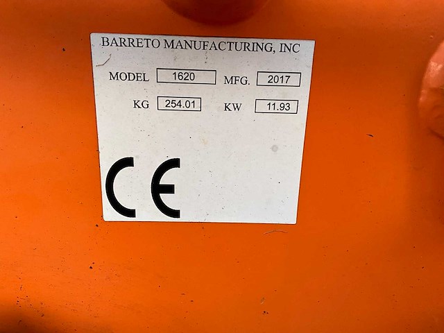 2017 barreto 1620 grondfrees - afbeelding 9 van  9