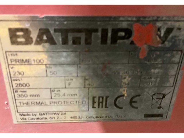 2017 battipav prime 100 tafelzaagmachine - afbeelding 10 van  15