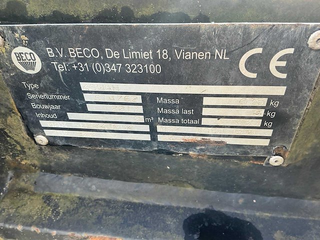 2017 beco ksw4h kanteljuk cw40 - afbeelding 2 van  10