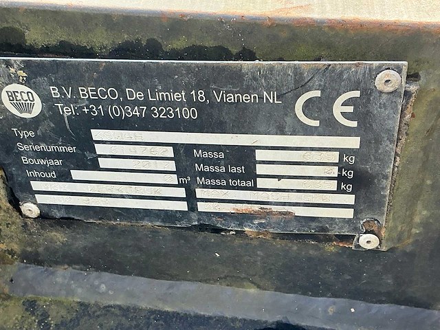 2017 beco ksw4h kanteljuk cw40 - afbeelding 10 van  10