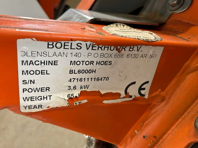 2017 benassi bl6000 grondfreesmachine 5,5pk benzine - afbeelding 3 van  11