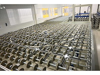 2017 benteler 2-delige aluminium glas panelen laad fifo systeem inclusief 5-delige kruiswissel systeem en rollenbaan systeem - afbeelding 9 van  33