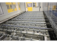 2017 benteler 2-delige glas panelen laad fifo systeem inclusief 5-delige kruiswissel systeem en rollenbaan systeem (c) - afbeelding 3 van  34