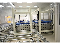 2017 benteler 2-delige glas panelen laad fifo systeem inclusief 5-delige kruiswissel systeem en rollenbaan systeem (c) - afbeelding 1 van  34