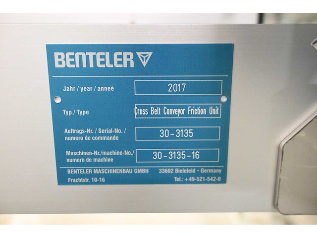 2017 benteler 2-delige glas panelen laad fifo systeem inclusief 5-delige kruiswissel systeem en rollenbaan systeem (c) - afbeelding 25 van  34