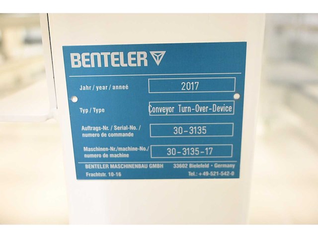 2017 benteler 2-delige glas panelen laad fifo systeem inclusief 5-delige kruiswissel systeem en rollenbaan systeem (c) - afbeelding 26 van  34